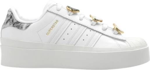 Adidas Originals Modieuze Leren Sneakers met Voorapplicaties White Dames