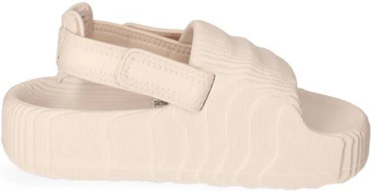 Adidas Originals Verstelbare Band Slip-On Sandalen Beige Dames