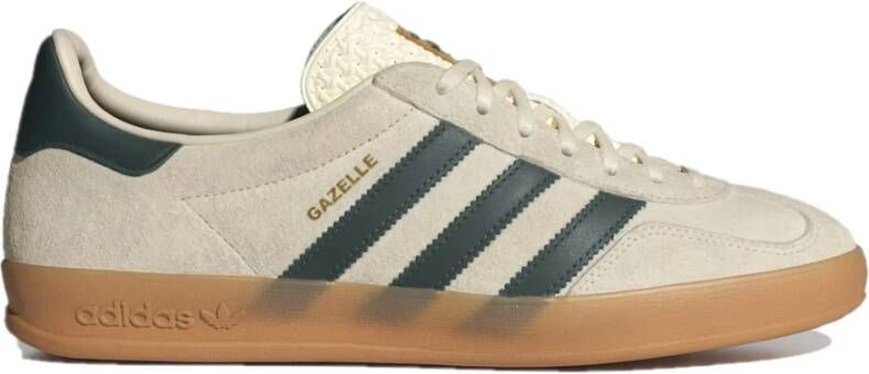 Adidas Originals Vintage Gazelle Indoor Sneakers Cream White Green White Heren