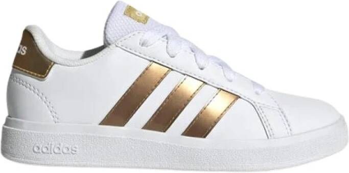 adidas Originals Witte en Gouden Tennisschoenen White Dames