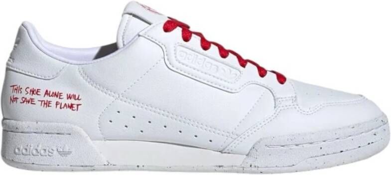 Adidas Originals Continental 80 Vegan Heren Sneakers Sport Casual schoenen Wit FU9787