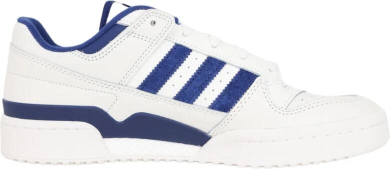Adidas Originals Witte lage sneakers met leren bovenwerk en rubberen zool White