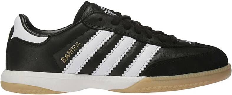 adidas Originals Zwart Witte Samba Sneakers Gouden Stiksels Black Heren