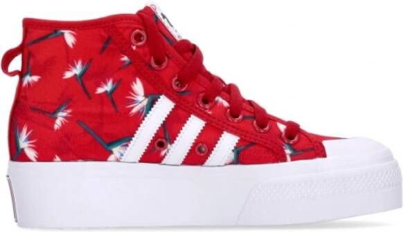 Adidas Platform Mid TM W x Thebe Magugu Power Red Rood Dames