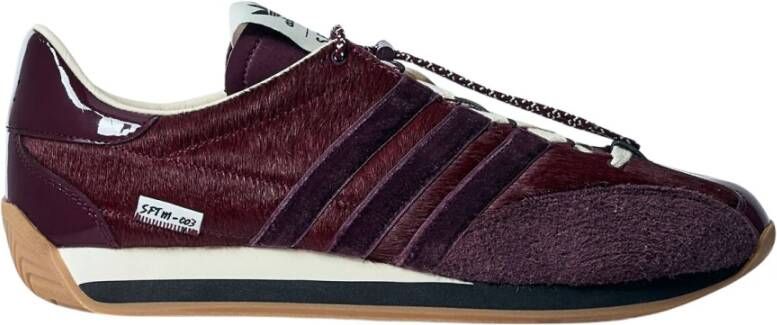 Adidas Pony Hair Leren Sneakers Red Heren