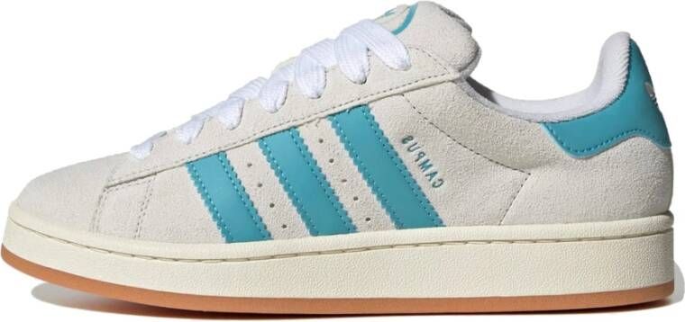 Adidas Retro Campus White Blue Sneaker Beige Dames