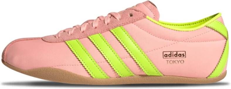 Adidas Retro Style Sneakers Glow Pink Solar Yellow