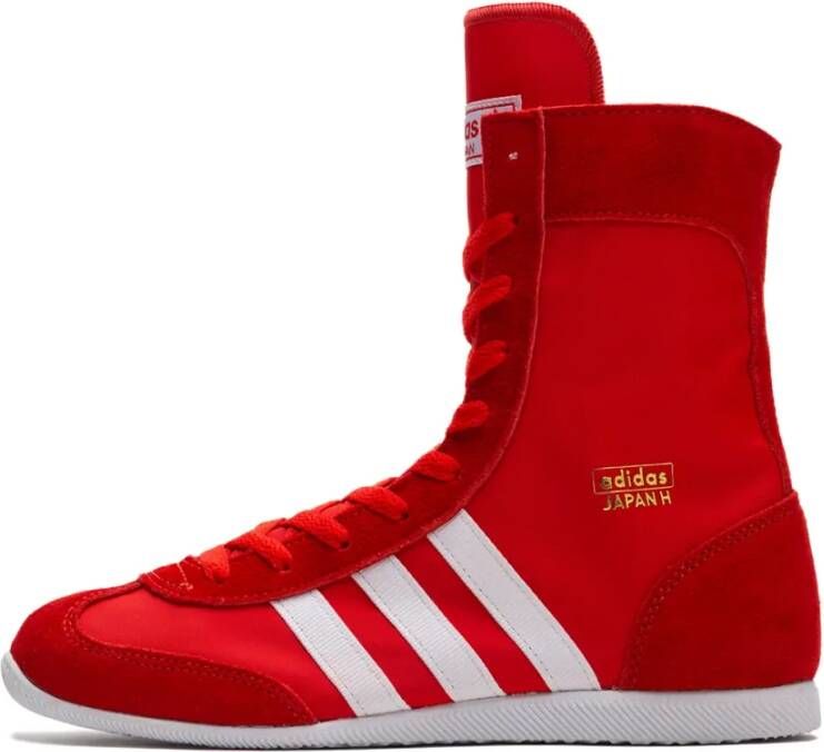 Adidas Rood Cloud Witte Hoge Top Sneakers