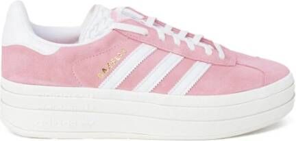 Adidas Originals Roze en witte Gazelle Bold sneakers Pink Dames