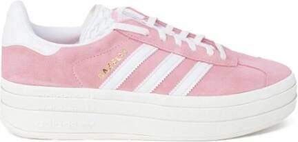 Adidas Originals Roze en witte Gazelle Bold sneakers Roze Dames