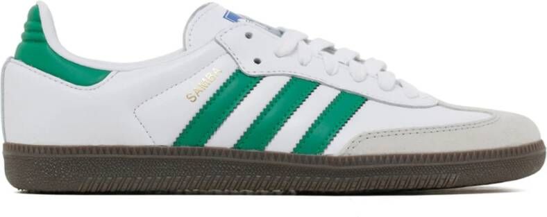 Adidas Samba OG Wit Groene Sneakers Multicolor