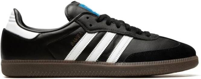 Adidas Originals Zwarte leren Samba Sneaker Black Dames