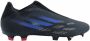 Adidas X Speedflow.3 Veterloze Firm Ground Voetbalschoenen Core Black Sonic Ink Solar Yellow Dames - Thumbnail 12