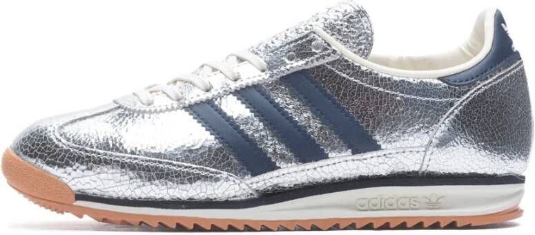 Adidas Originals SL 72 OG W silver met. collegiate navy off white Lifestyle in zilver formaten: 38.666