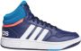 Adidas Perfor ce Hoops Mid Schoenen Kinderen Blauw - Thumbnail 2