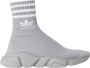 Balenciaga Innovatieve Gebreide Speed Sneakers Gray Dames - Thumbnail 7