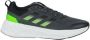 Adidas Performance Questar hardloopschoenen grijs groen zwart - Thumbnail 3