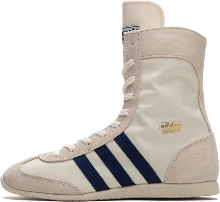 Adidas Sneakers in Cream White Dark Blue
