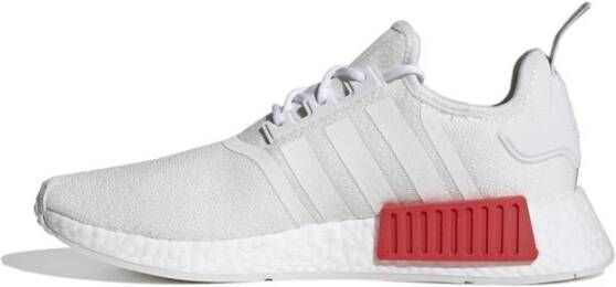Adidas Originals Nmd_R1 Witte Stoffen Sneakers met Rode en Blauwe Accenten White - Foto 3