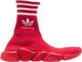Balenciaga Speed Lt Adidas Sneakers Red Logo White Rood Dames - Thumbnail 1