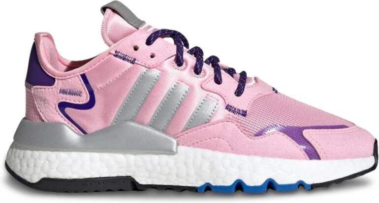 Adidas Nite Jogger W Dames Sneakers True Pink Silver Met. Collegiate Purple - Foto 2