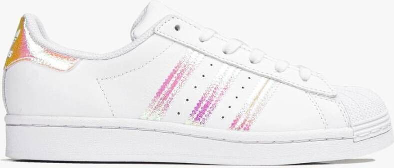 Adidas Witte Superstar J Sneakers met Holografische Accenten Wit - Foto 7