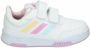 Adidas Sportswear Tensaur sneakers wit lichtblauw lila Jongens Meisjes Imitatieleer 19 - Thumbnail 2
