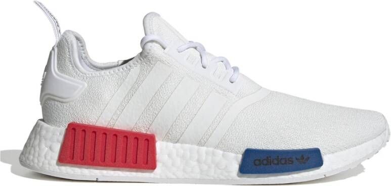 Adidas Originals Nmd_R1 Witte Stoffen Sneakers met Rode en Blauwe Accenten White - Foto 5