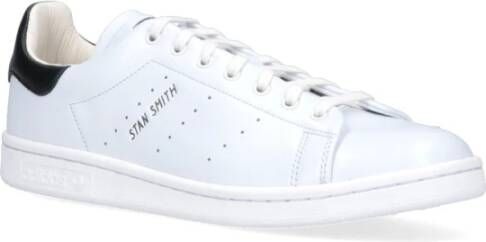 Adidas Leren Sneakers met Ronde Neus en Veters White