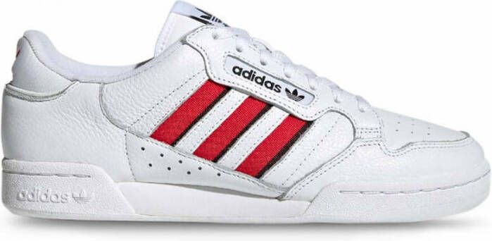 Adidas Originals Continental 80 Stripes Schoenen Cloud White Vivid Red Core Black Heren