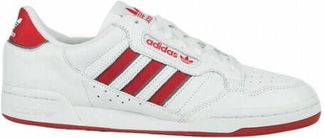 Adidas Originals Continental 80 Stripes Schoenen Cloud White Collegiate Red Grey Three Heren