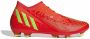 Adidas Predator Edge.3 Firm Ground Voetbalschoenen Solar Red Team Solar Green Core Black - Thumbnail 3