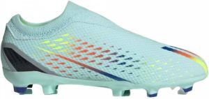 Adidas Kids adidas X Speedportal.3 Veterloze Gras Voetbalschoenen(FG)Kids Blauw Geel Rood