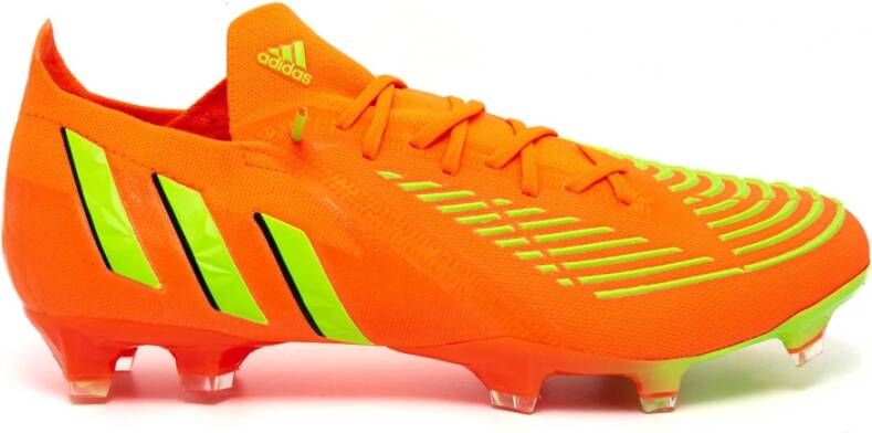 Adidas Predator Edge.1 Low Firm Ground Voetbalschoenen Solar Red Team Solar Green Core Black Dames