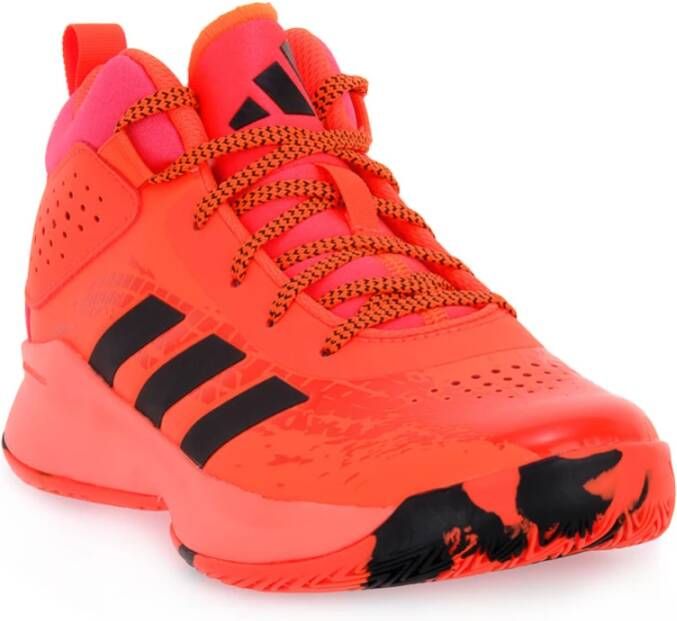 Adidas Stijlvolle en Comfortabele Cross Em Up 5 K Wide Sneakers Oranje Dames