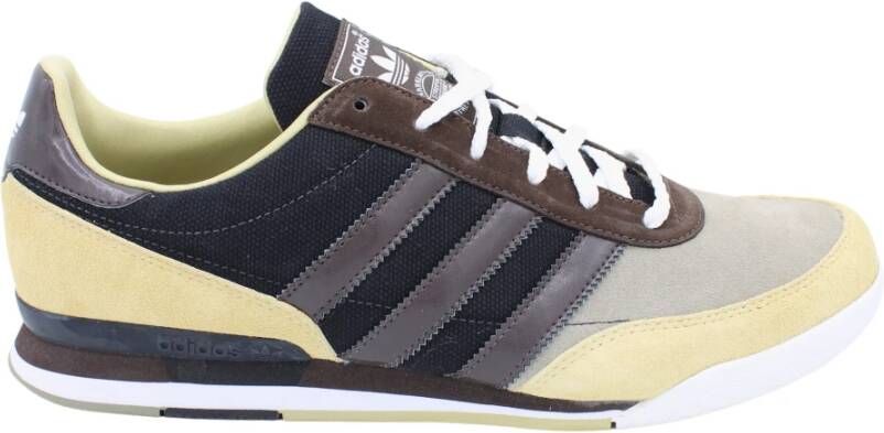 Adidas Stijlvolle stoffen veterschoen met leren en suède inzetstukken