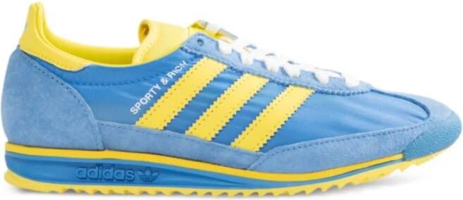 Adidas Suede Low-Top Sneakers met 3-Stripes Blue Heren