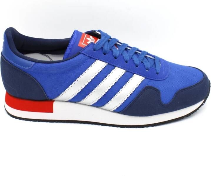 Adidas Technische Stoffen Veterschoen met Suède Inzetstukken