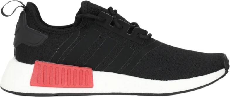 Adidas Originals Nmd_R1 Zwarte Stoffen Sneakers met Rode en Blauwe Inzetstukken Black - Foto 4