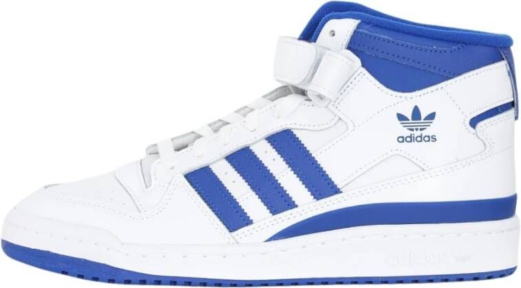 Adidas Witte en Blauwe Sportschoenen voor Heren Wit Heren