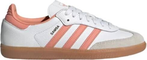 Adidas Witte en Roze Schoen Wit Heren