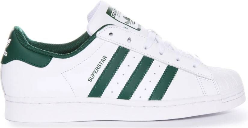 Adidas Witte Groene Superstar 70s Trainers Mannen White Heren