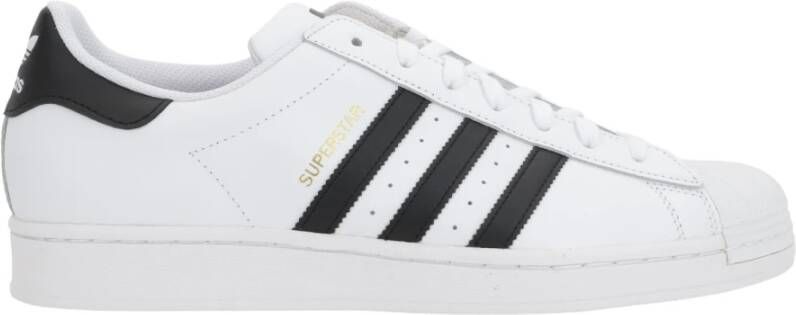 Adidas Witte lage leren sneakers White Heren