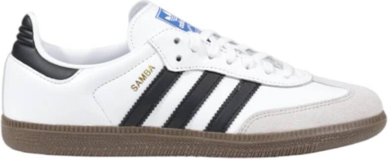 Adidas Witte Leren Sneakers met Rubberen Zool White Dames