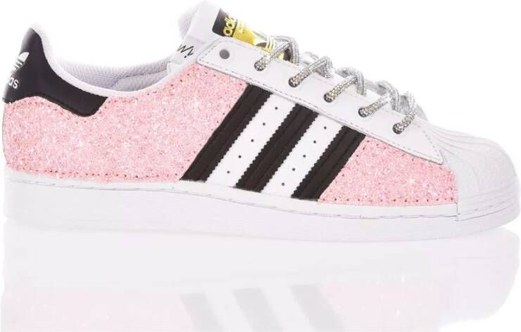 Adidas Witte Roze Sneakers Vrouwen Multicolor Dames