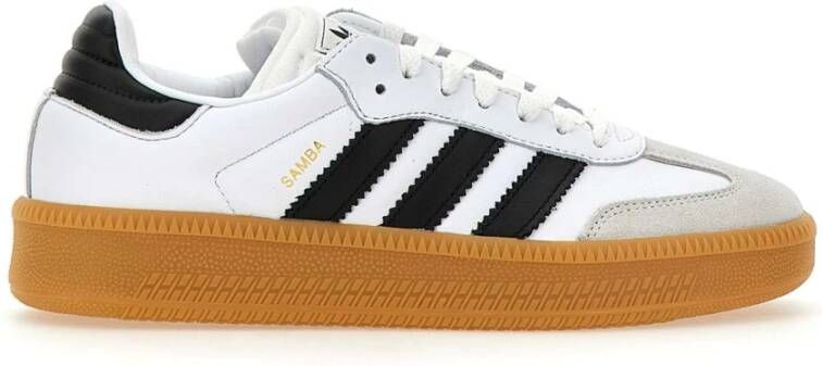 Adidas Witte Samba xlg Sneakers met Zwarte Details White Heren