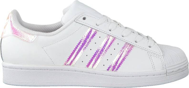 Adidas Witte Superstar J Sneakers met Holografische Accenten Wit - Foto 9
