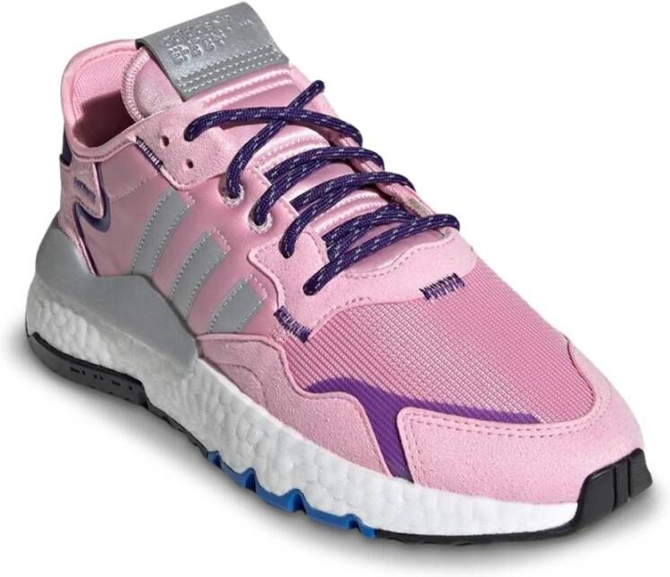 Adidas Nite Jogger W Dames Sneakers True Pink Silver Met. Collegiate Purple - Foto 2