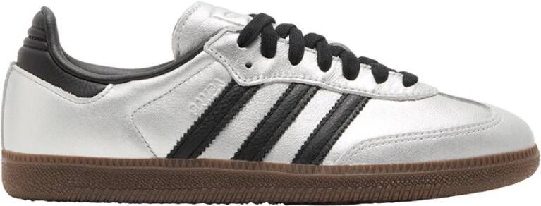 Adidas Lage Sneakers Samba OG Silver Metallic Black Gum ( 's)