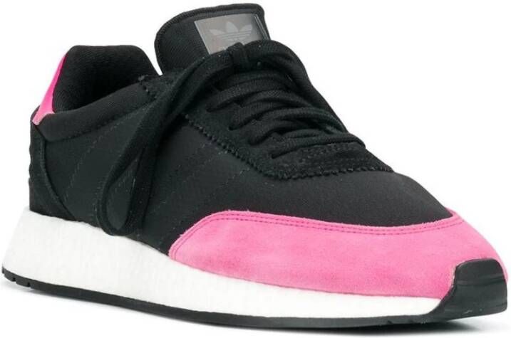 Adidas Zwarte Core Sneakers met Shock Pink Logo Zwart Heren
